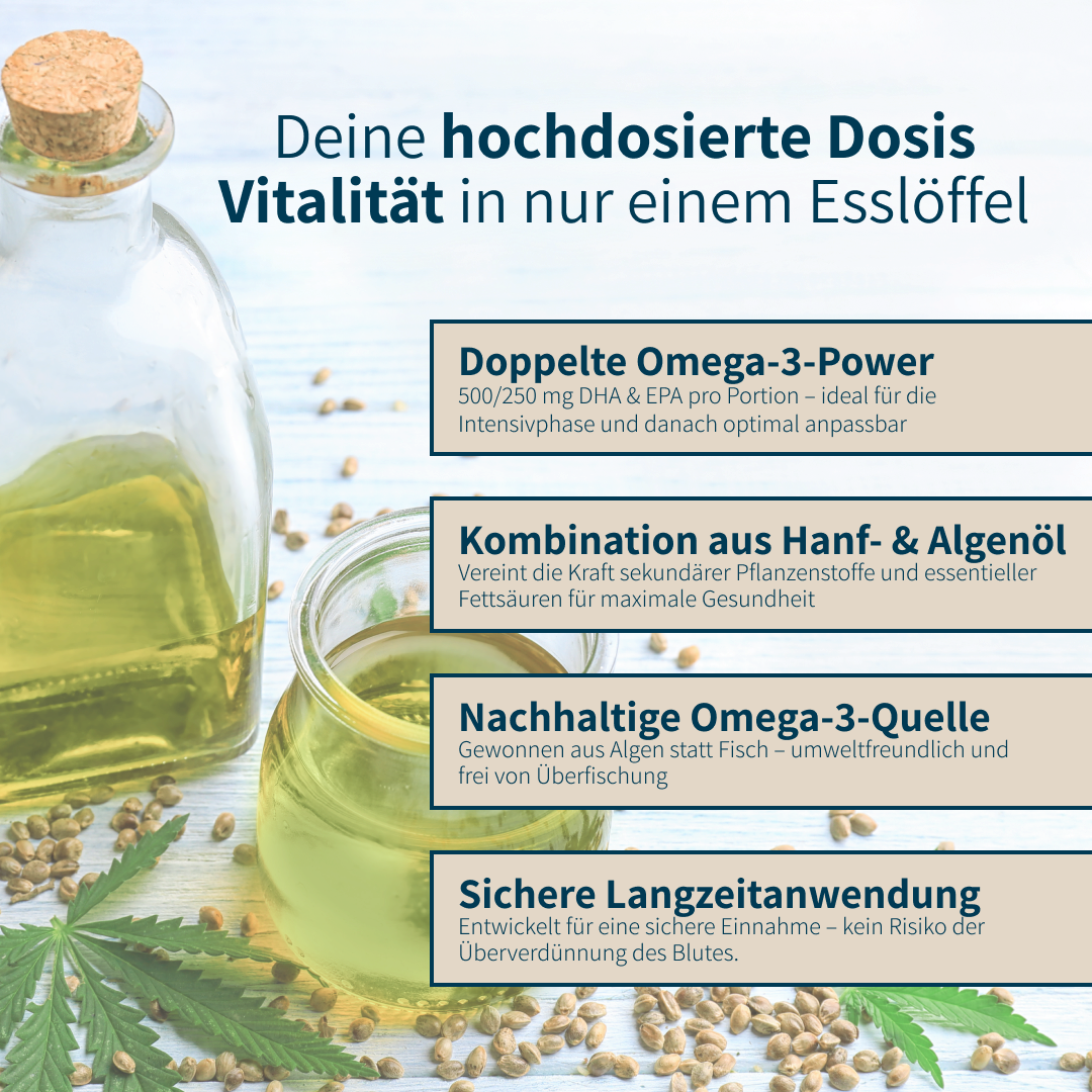 DHA & EPA - Omega-3 Intensivöl