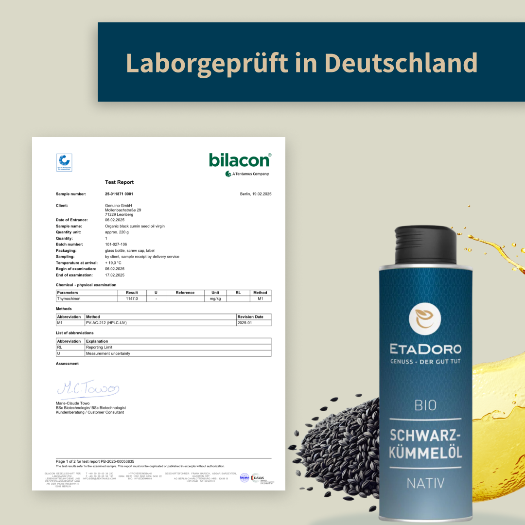 Bio Schwarzkümmelöl – kaltgepresst & ungefiltert 500ml