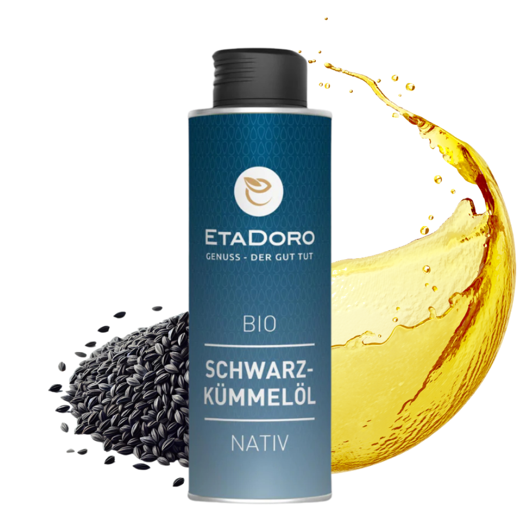 Bio Schwarzkümmelöl – kaltgepresst & ungefiltert 500ml