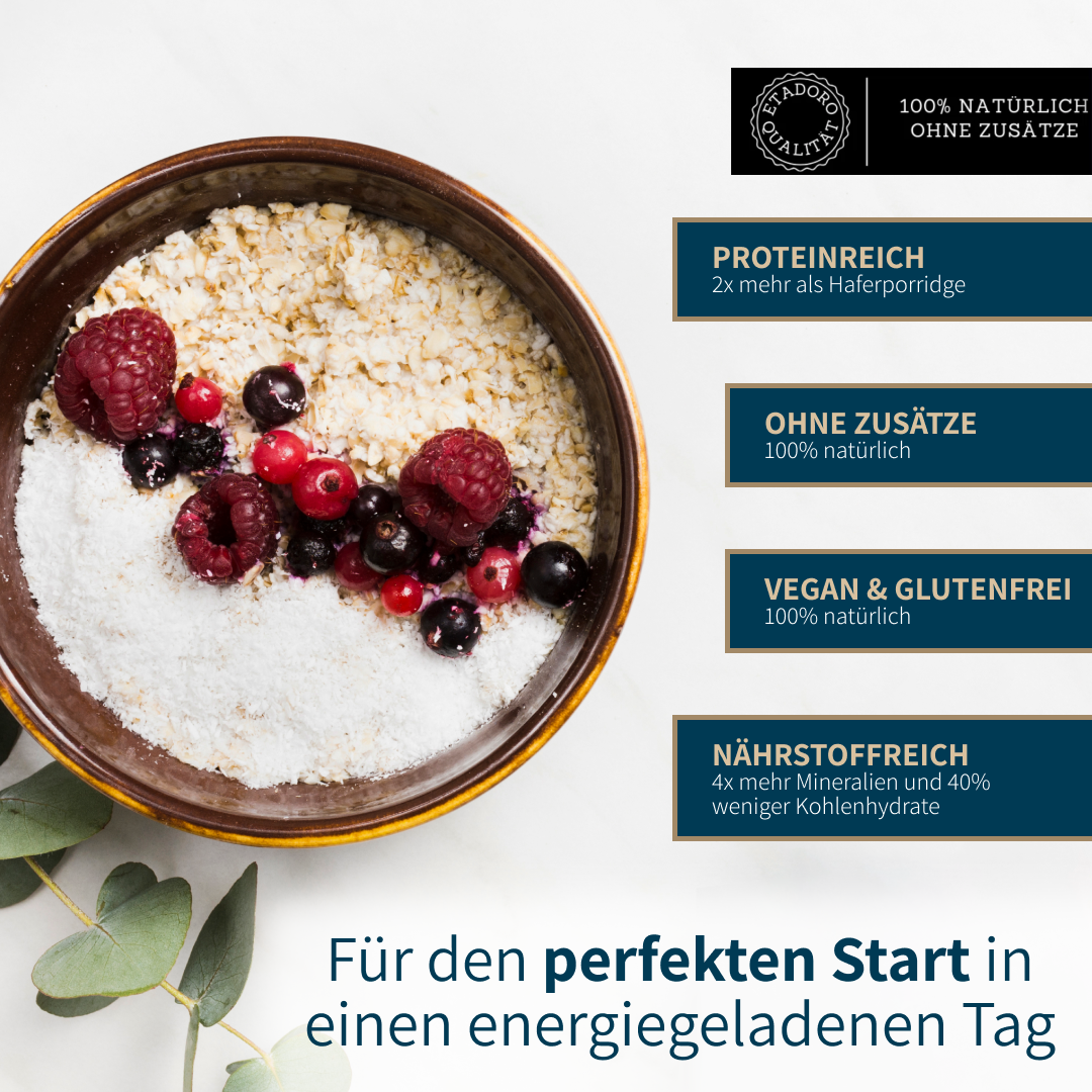 Mandelprotein Porridge - Kokos