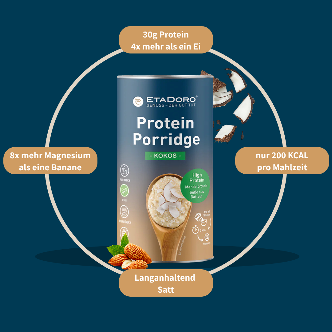 Mandelprotein Porridge - Kokos