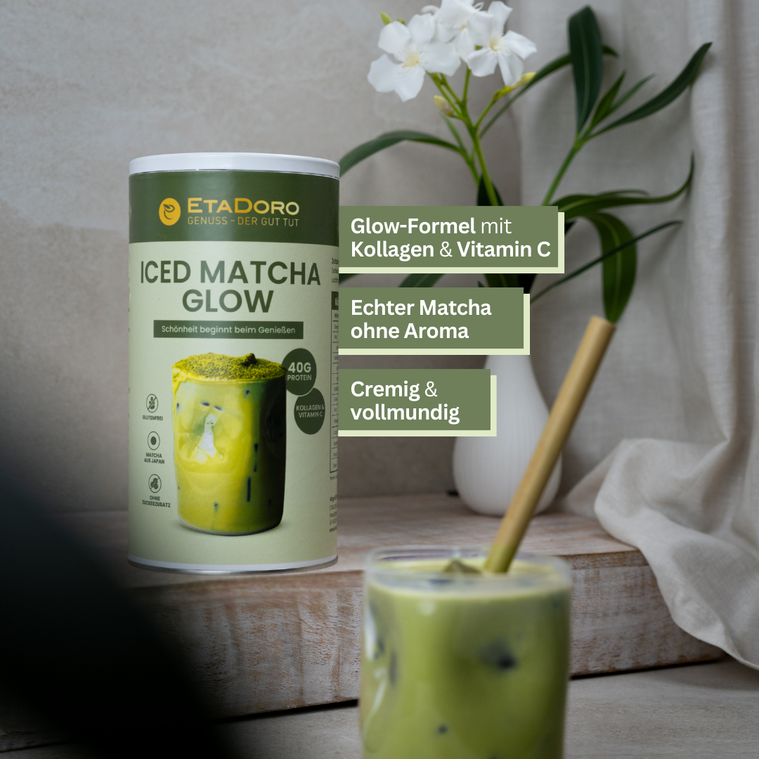 Almond Iced Matcha Glow