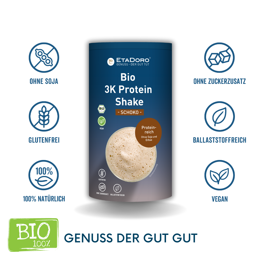 3K Bio Protein Shake Schoko - vegan