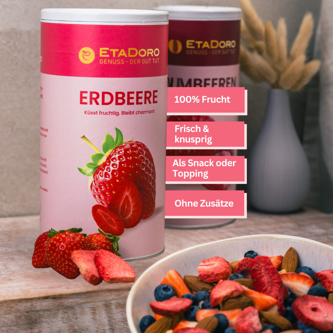 Gefriergetrocknete Erdbeeren