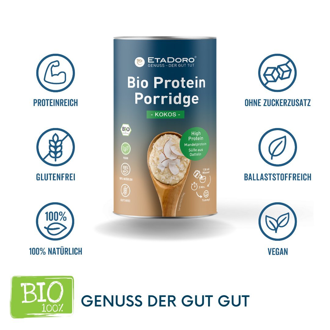 Bio Mandelprotein Porridge - Kokos