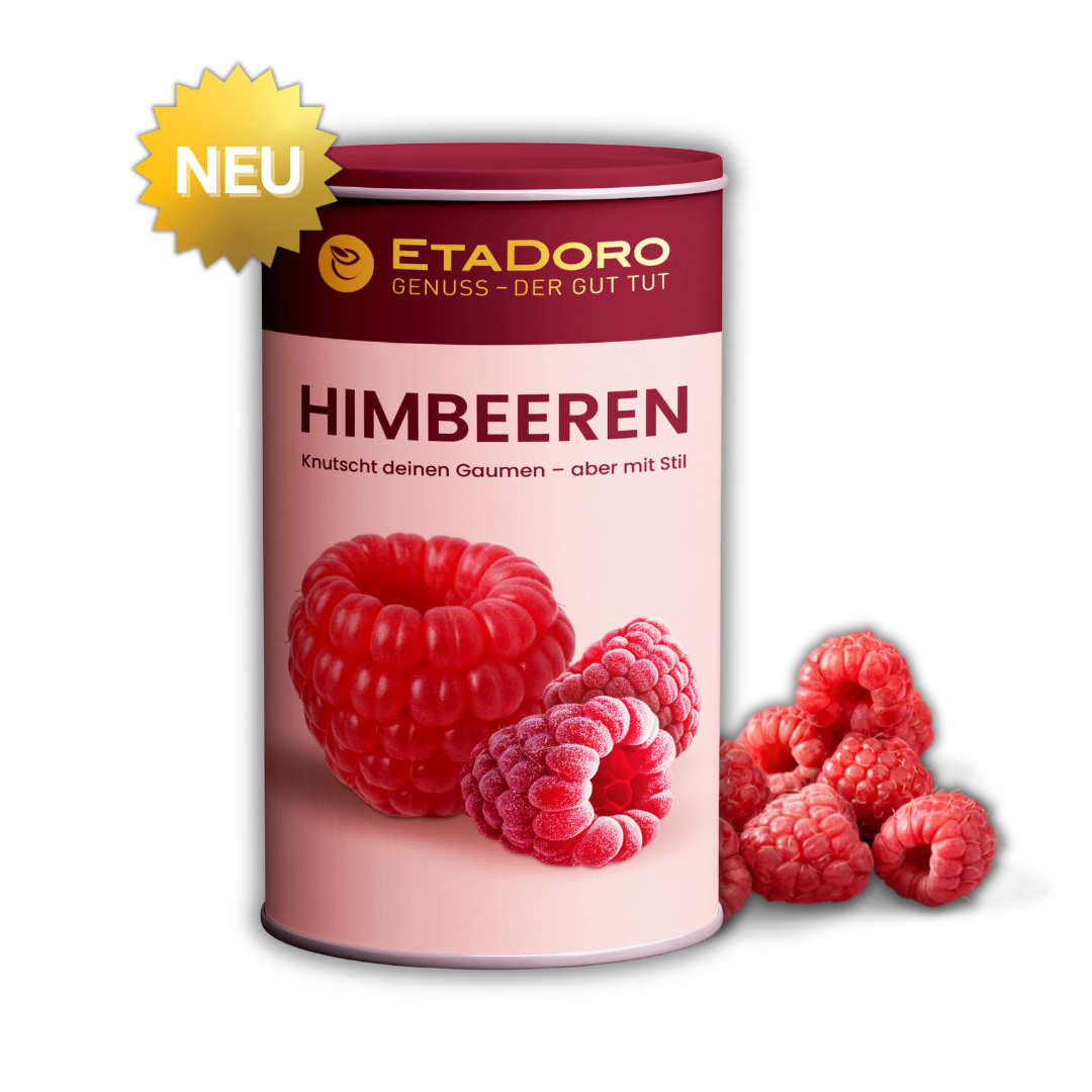 Gefriergetrocknete Himbeeren