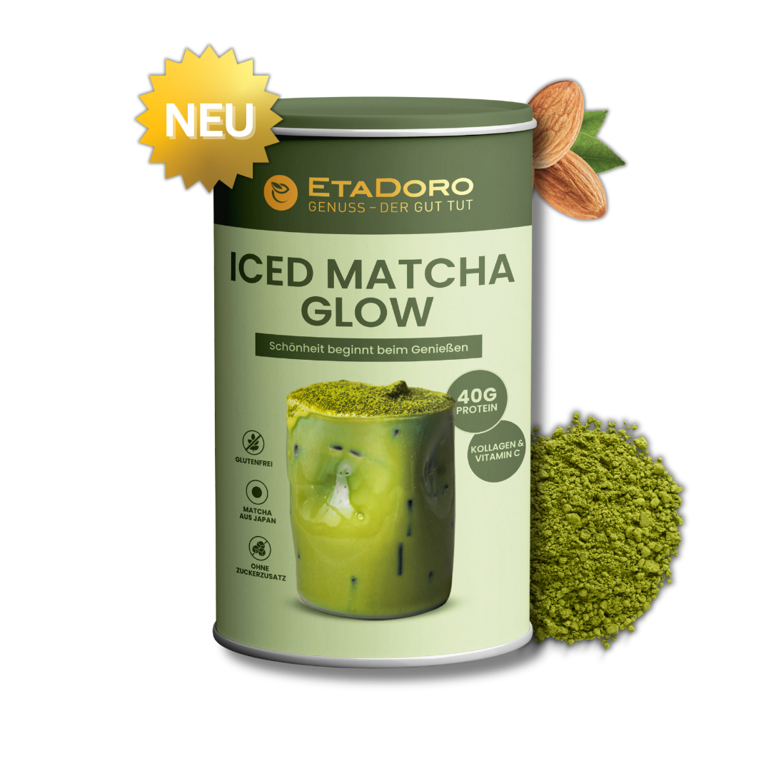 Almond Iced Matcha Glow